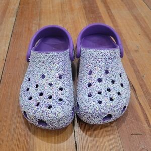 CROCS Kids Purple Glitter